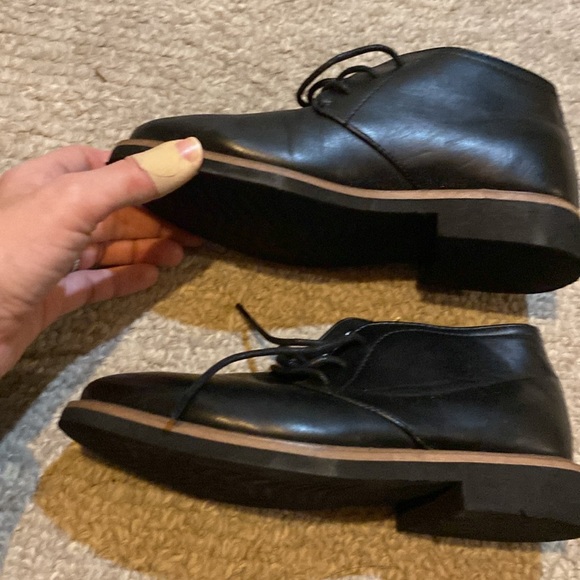 Black Deer Stag Boys dress shoes size youth 1 - Picture 4 of 5